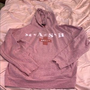 M*A**S*H 4077 hoodie. Fun raspberry color.